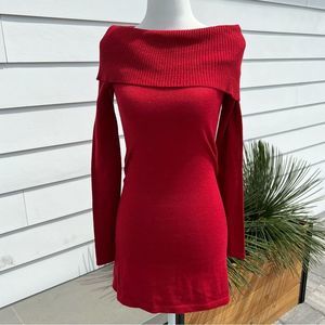 Energie Red Off-Shoulder Mini Dress